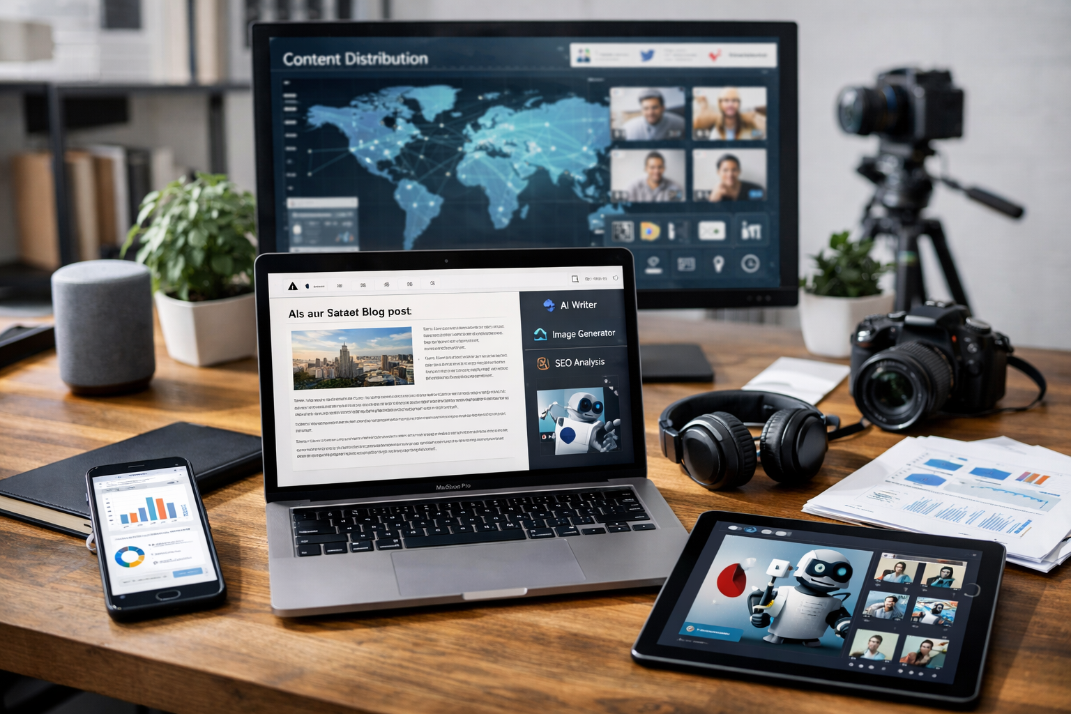 AI tools for content marketing: create & distribute at scale