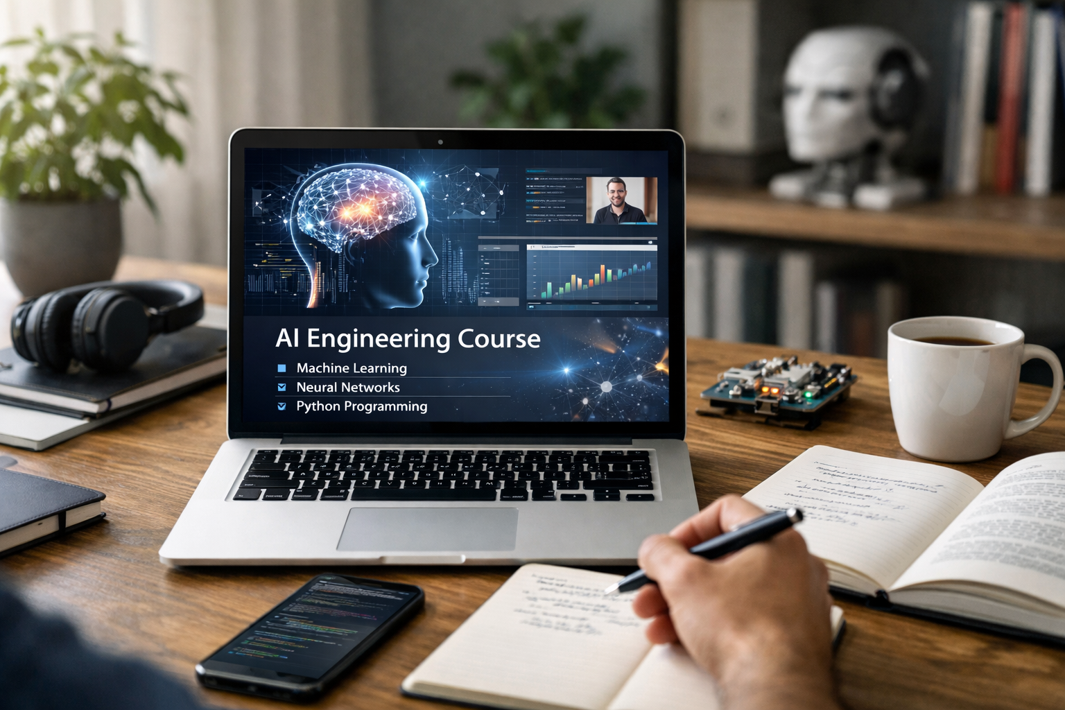 Best online courses to become an AI engineer in 12 months