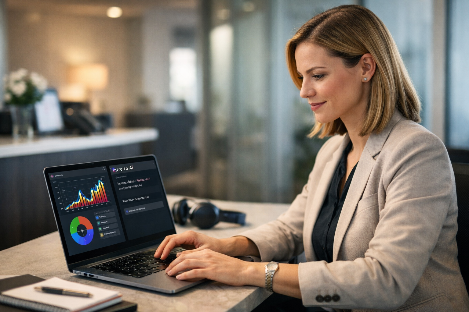 How to Move Into AI From a Receptionist Job