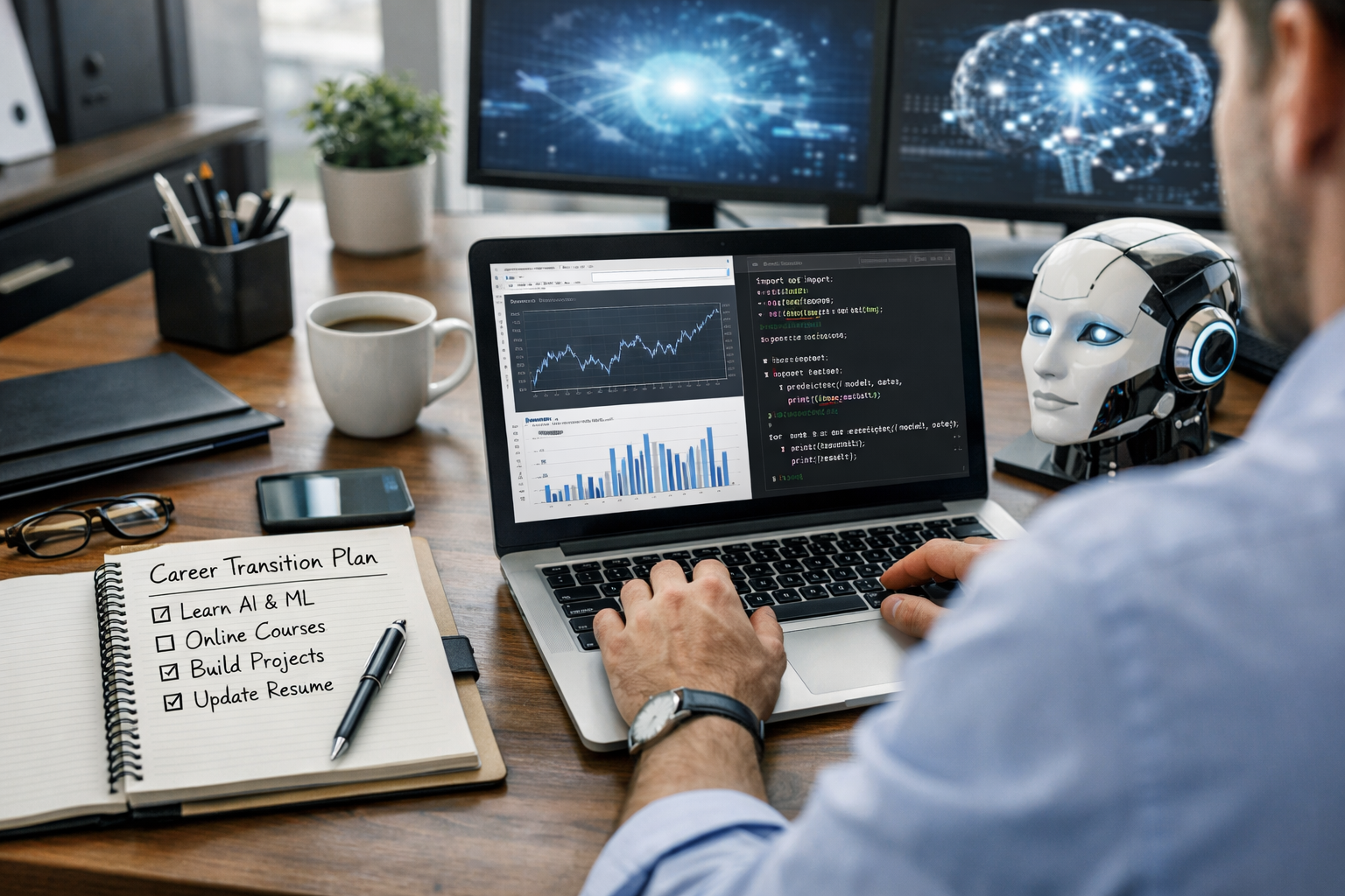 How to Pivot Into AI Using Skills From Your Current Job