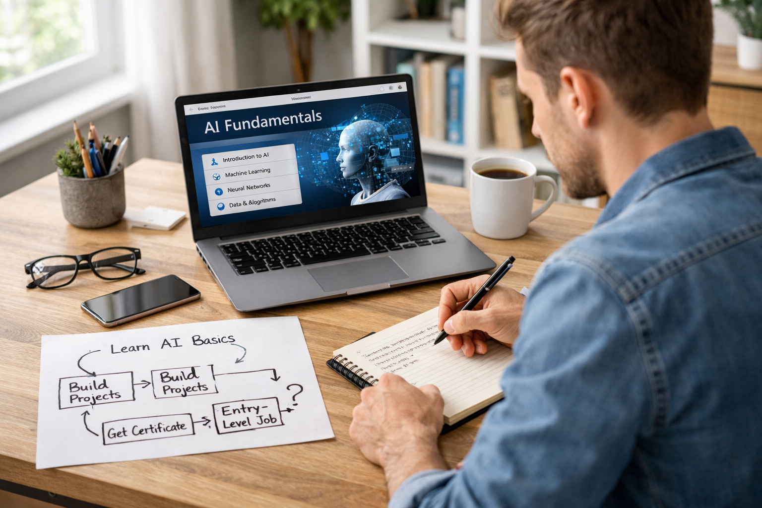 How to Start a Simple AI Career Plan as a Beginner