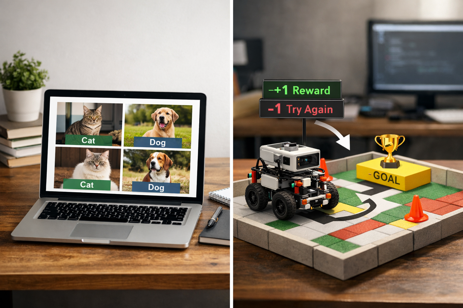 Reinforcement Learning vs Supervised Learning