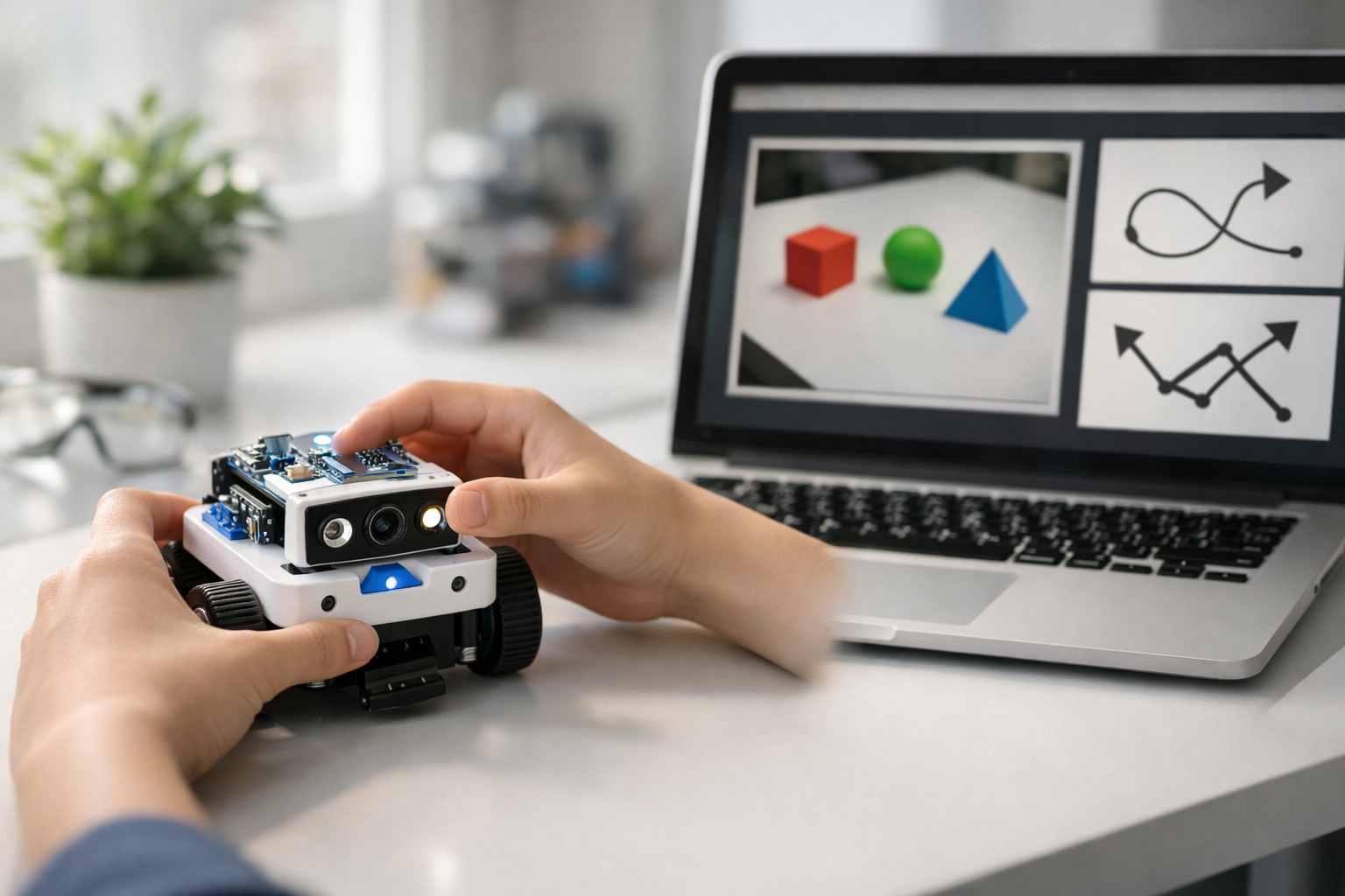 AI for Beginner Robots: See, Move and Decide