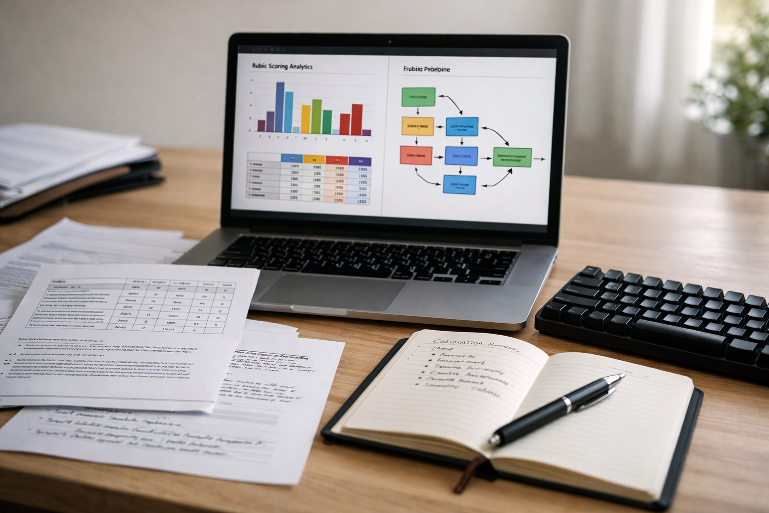 AI Grading Pipeline for Short Answers: Rubrics & Calibration