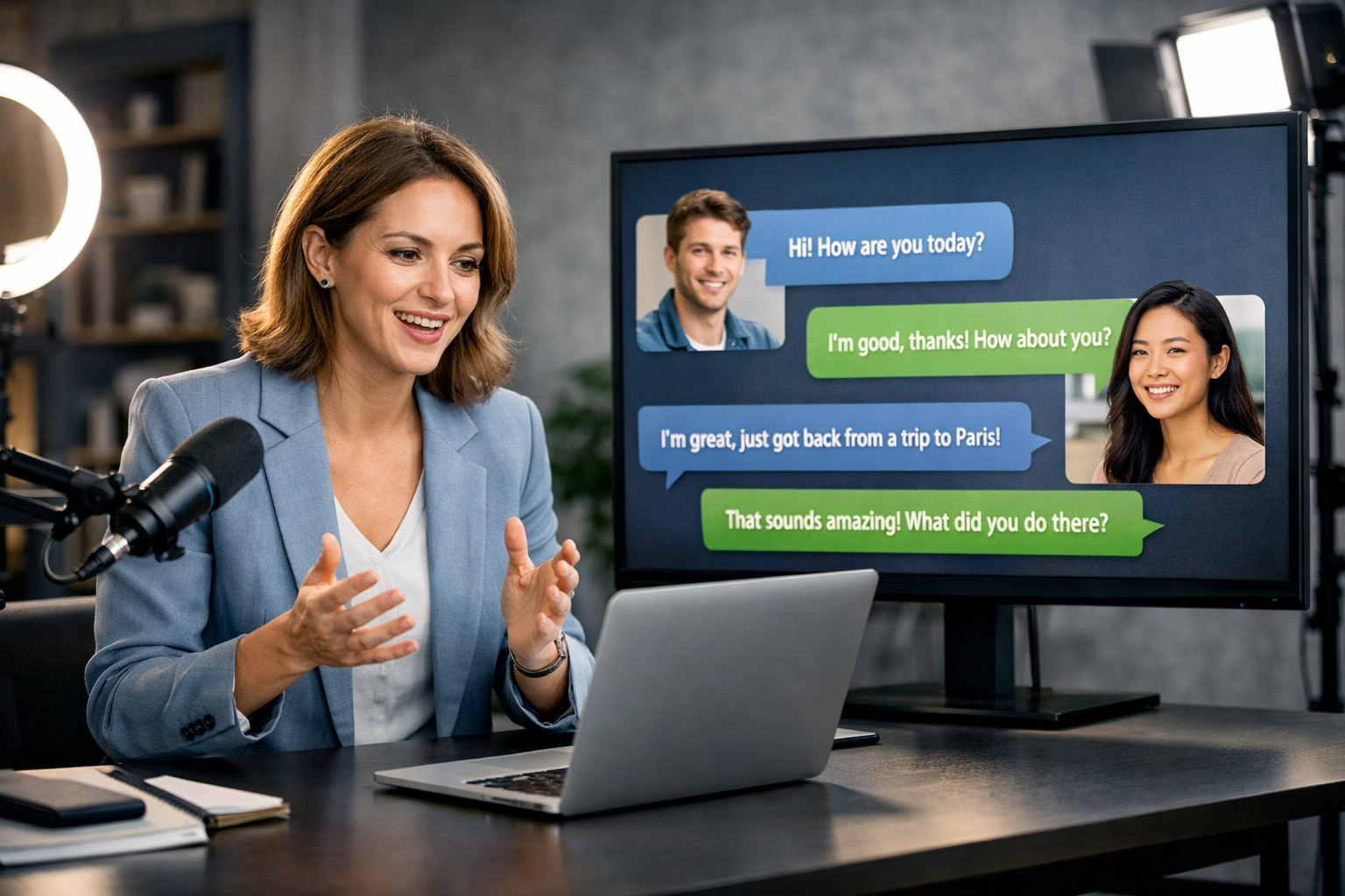 Generative AI for Language Practice Beginners